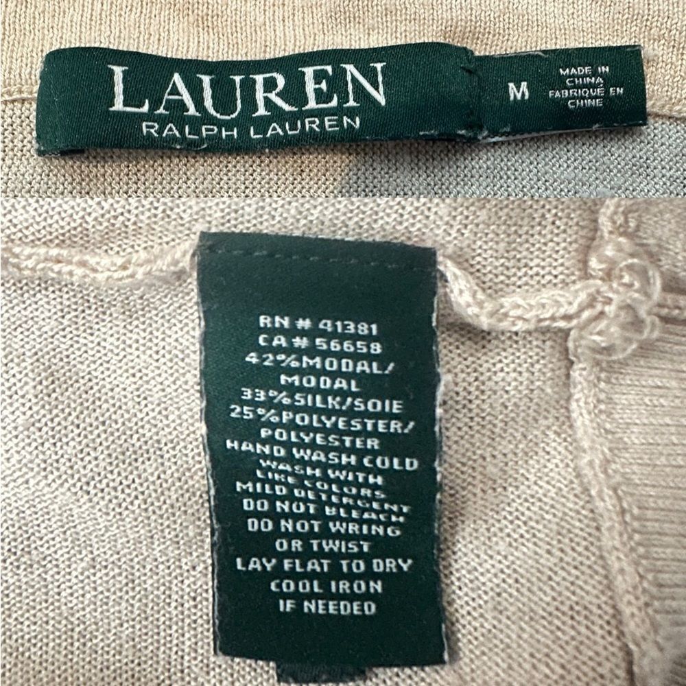 RALPH LAUREN Silk Modal SweaterTunic Dress Size M - Picture 11 of 11